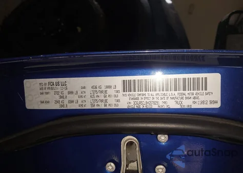 2017 Ram 2500 St z USA, uszkodzony, nr VIN 3C6UR5CL8HG578291